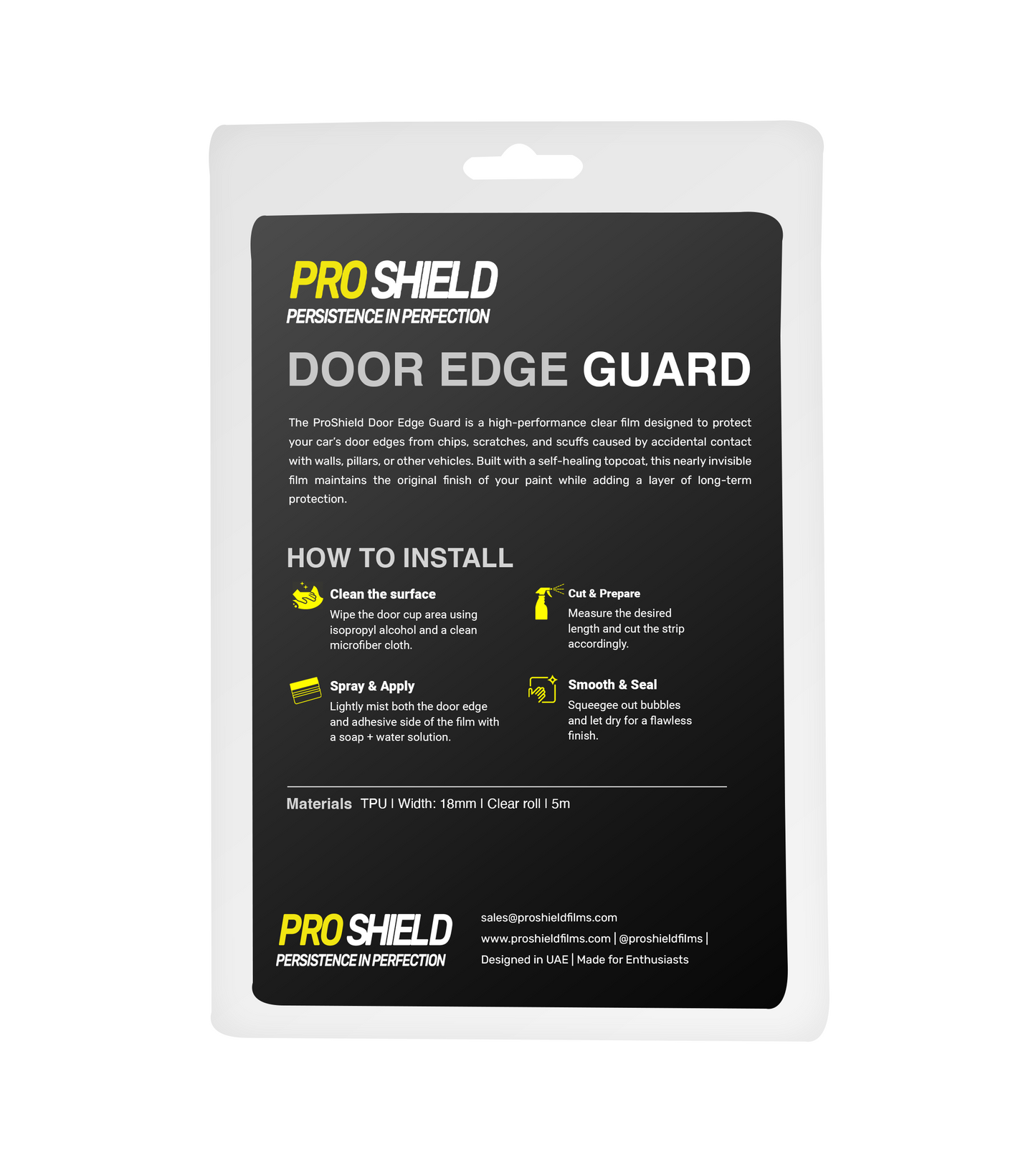 Pro Shield Door Edge Protection Film