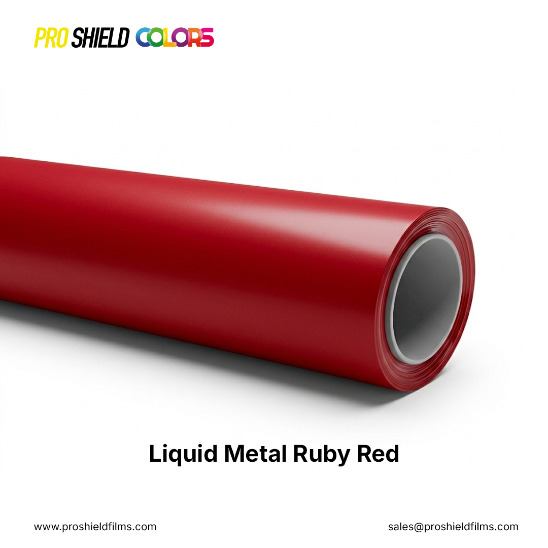Pro Shield Color PPF – Liquid Metal Ruby Red (Matte Finish)