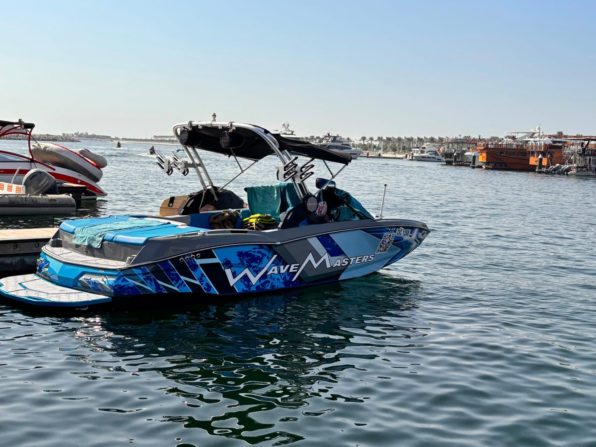 Wakesurf Boat Branding Wrap — Designed & Wrapped by Pro Shield Films