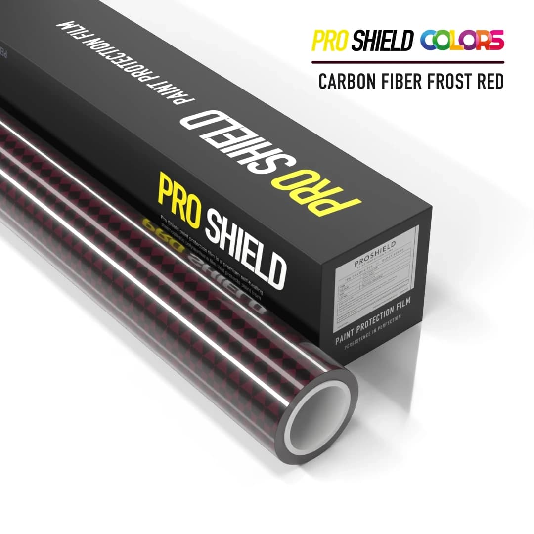 Pro Shield Colors Carbon Fiber Frost Red TPU PPF