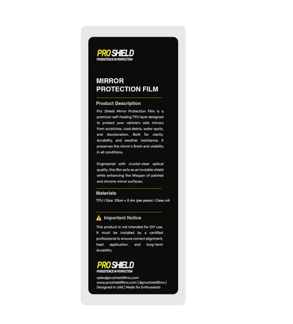 Pro Shield Side Mirror Protection Film