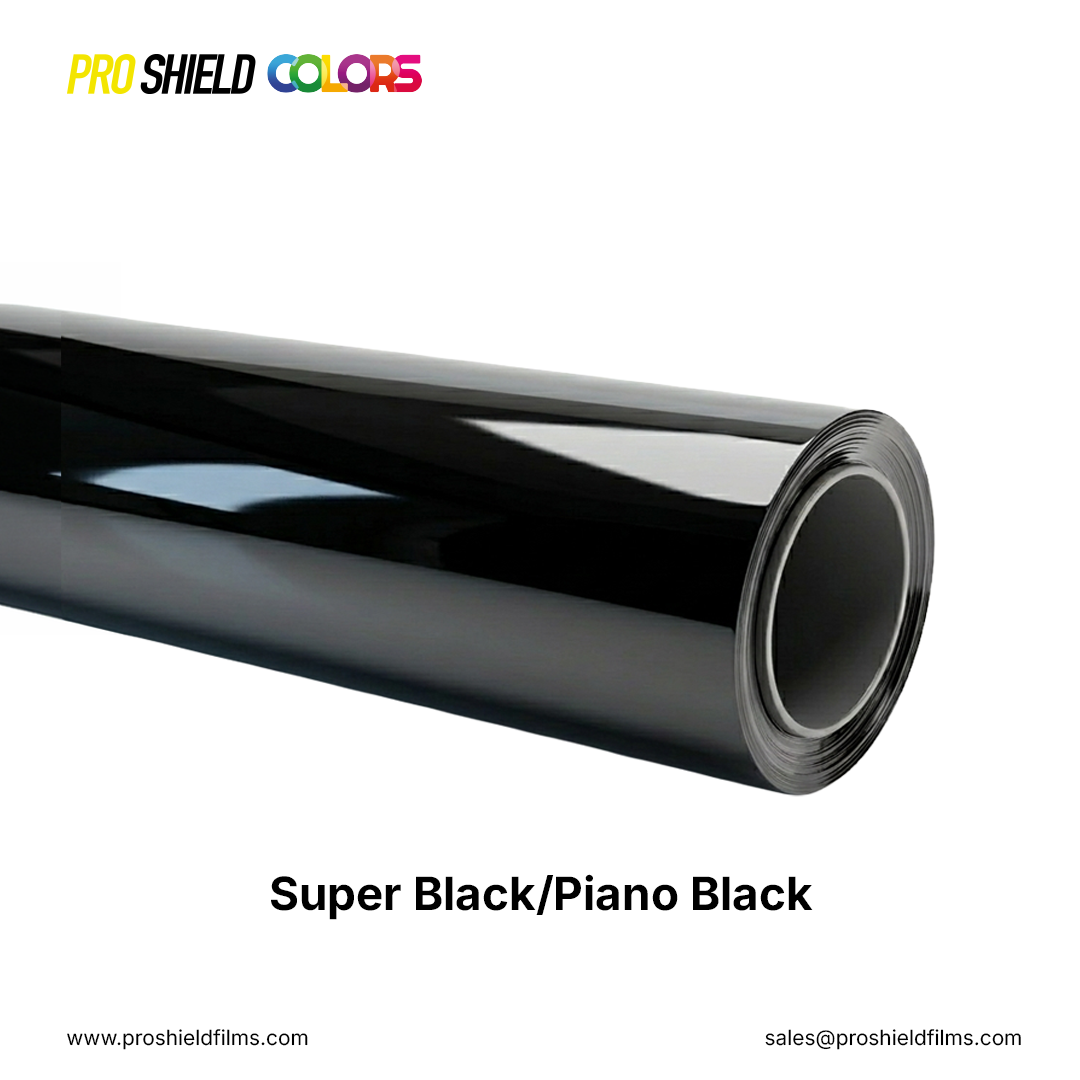 Pro Shield Color PPF – Super Black / Piano Black (Gloss Finish)