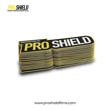 Pro Shield “Protected By” PPF Sticker – Premium Branding Decal for Vehicles