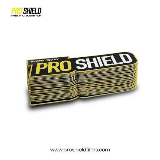 Pro Shield “Protected By” PPF Sticker – Premium Branding Decal for Vehicles
